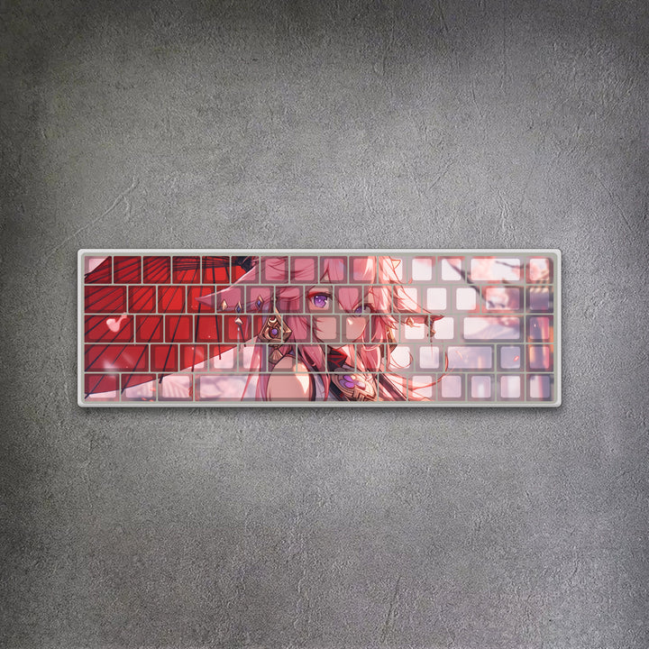 65% Yae Miko Genshin Impact Mechanical Keyboard ( ANSI )