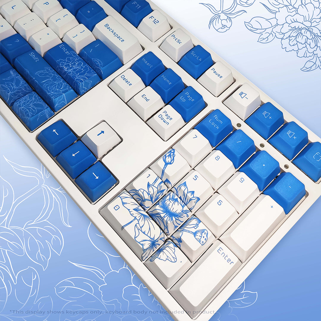 100% Porcelain PBT Keycaps ( ANSI )