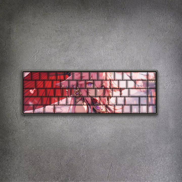65% Yae Miko Genshin Impact Mechanical Keyboard ( ANSI )