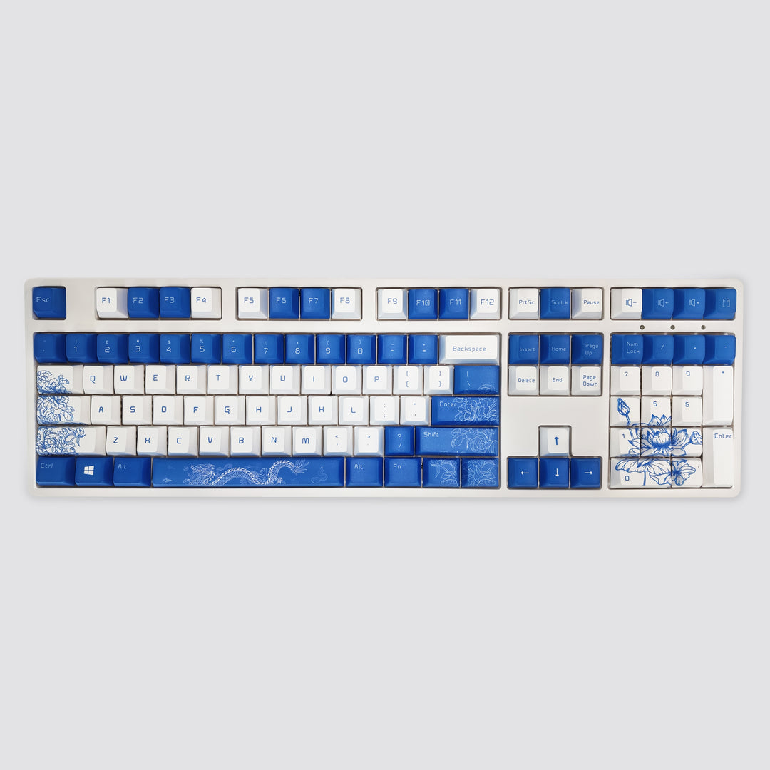 100% Porcelain PBT Keycaps ( ANSI )