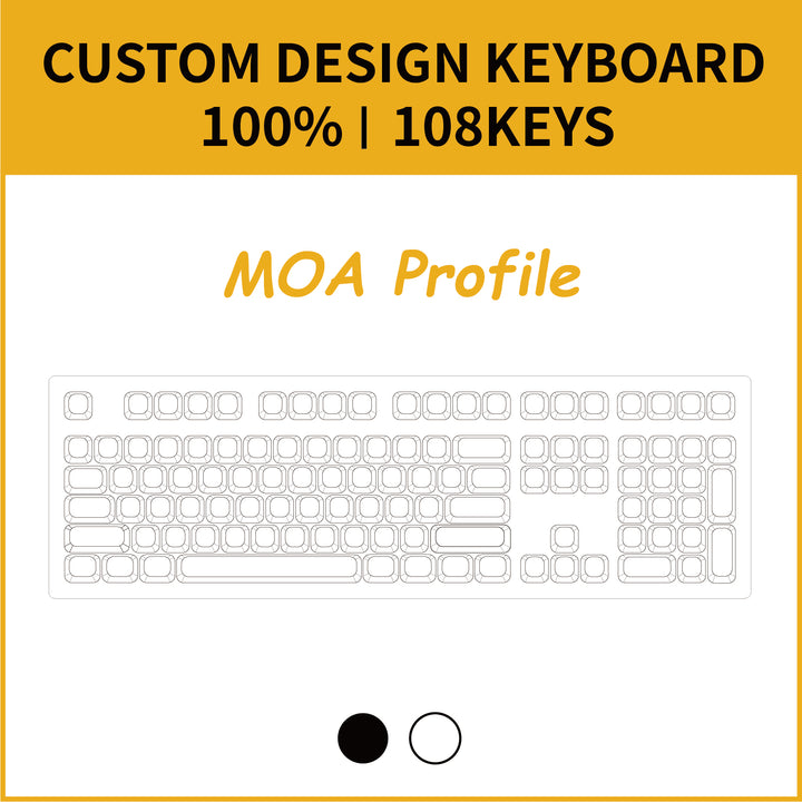 100% Custom Mechanical Keyboard ( ANSI | MOA Profile )