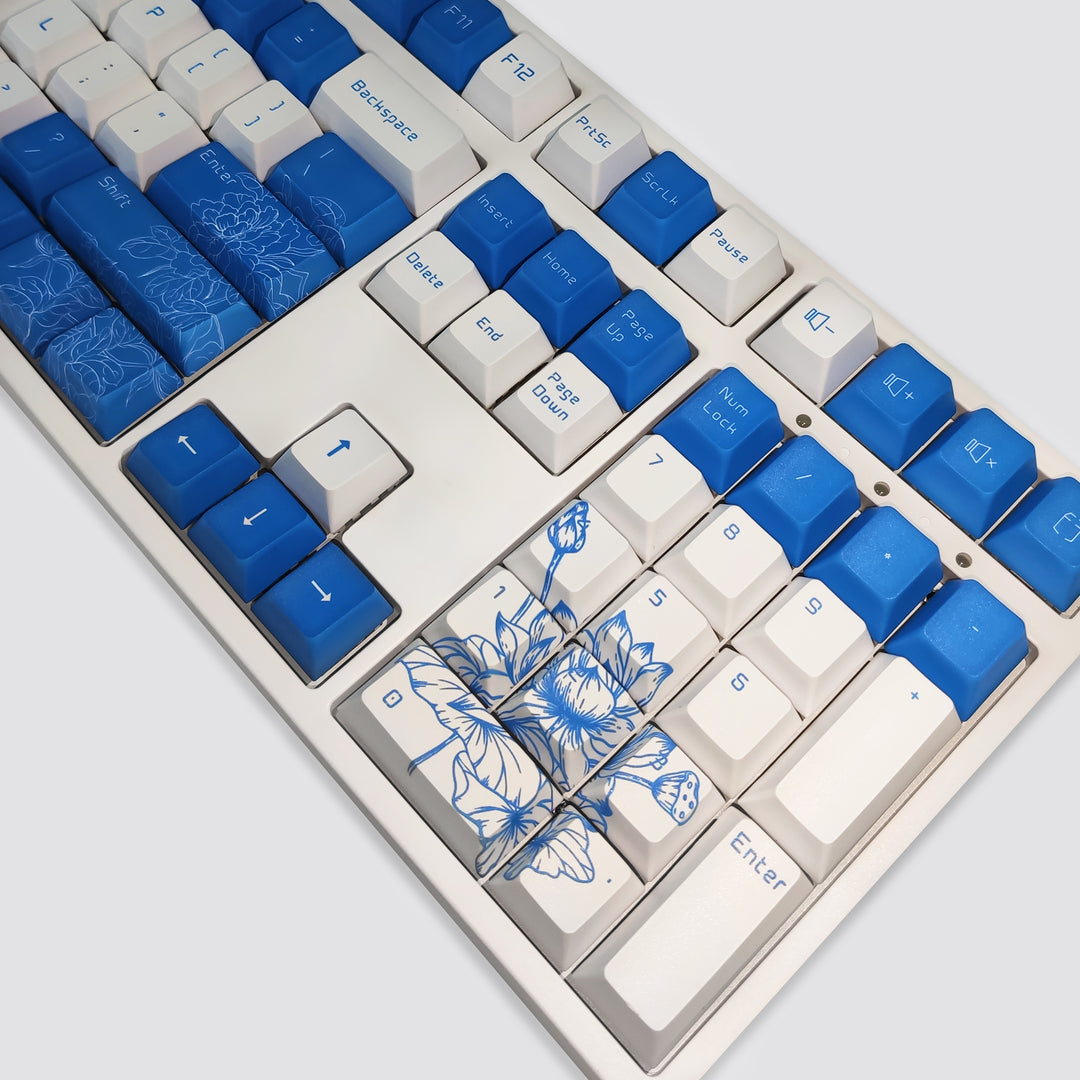 100% Porcelain PBT Keycaps ( ANSI )
