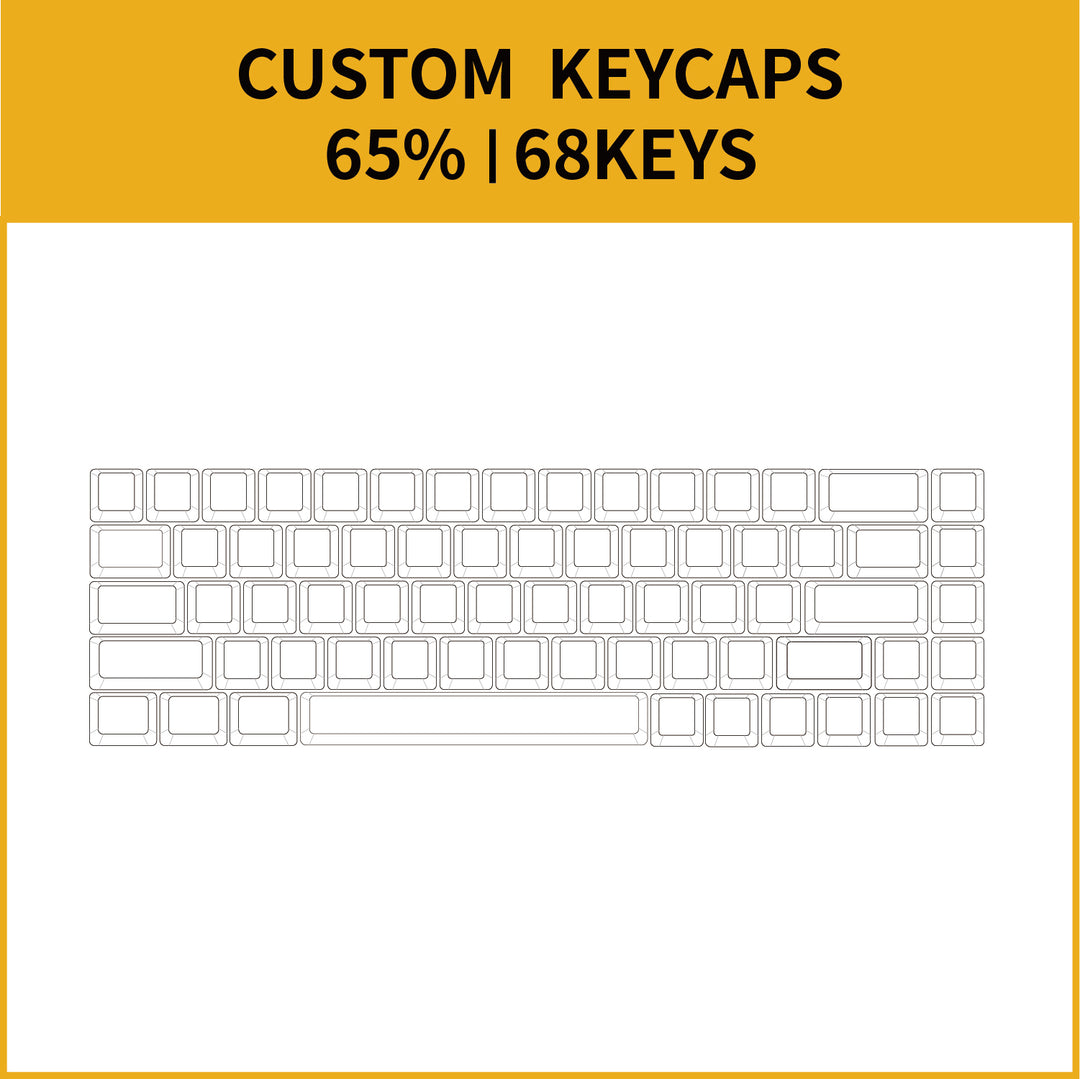65% Custom PBT Keycap Set ( ANSI )