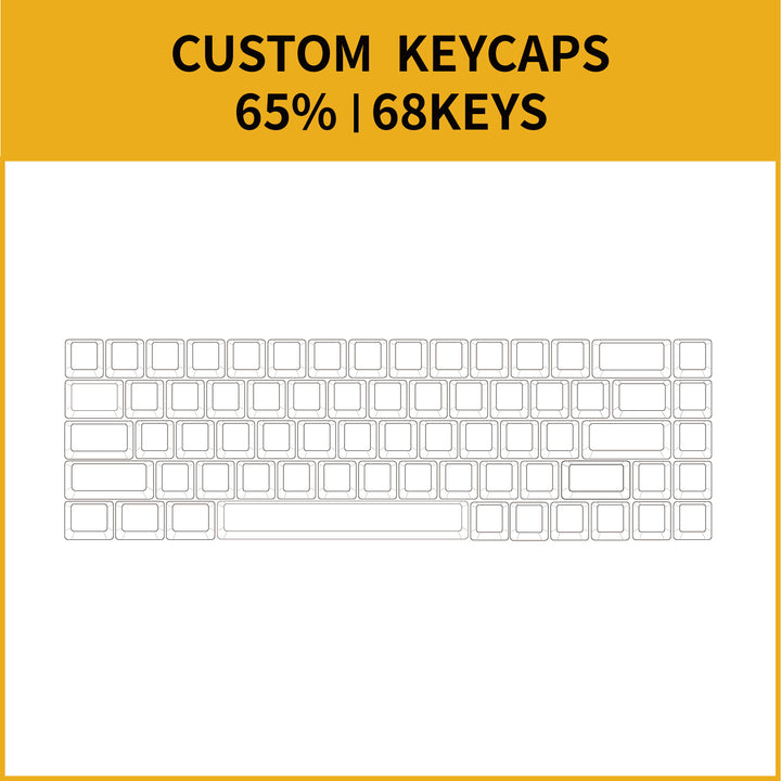 65% Custom PBT Keycap Set ( ANSI )