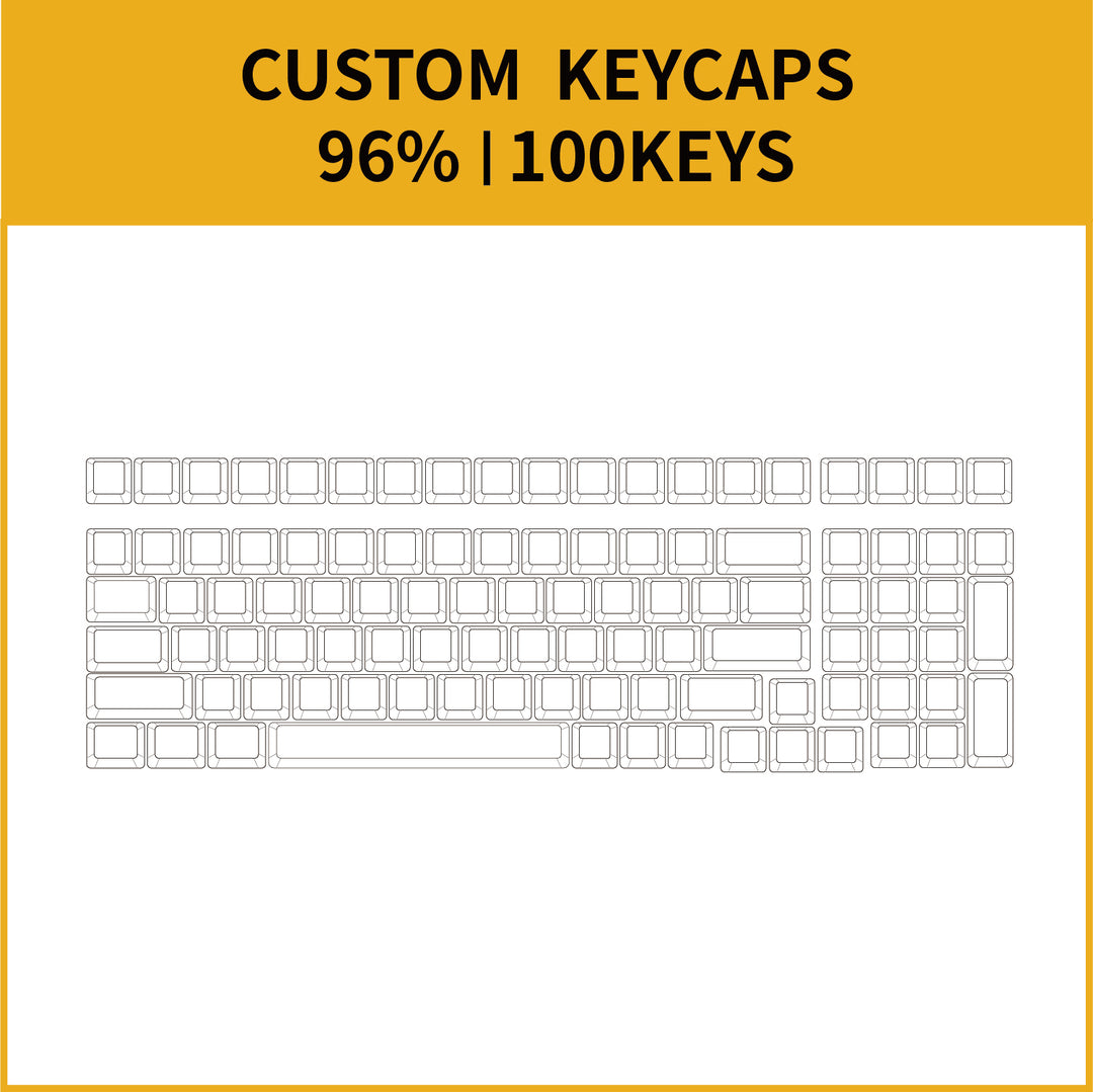 96% Custom PBT Keycap Set ( ANSI )