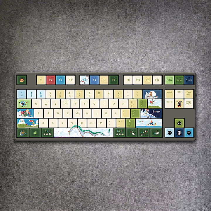 80% Ghibli Style Mechanical Keyboard ( ANSI )