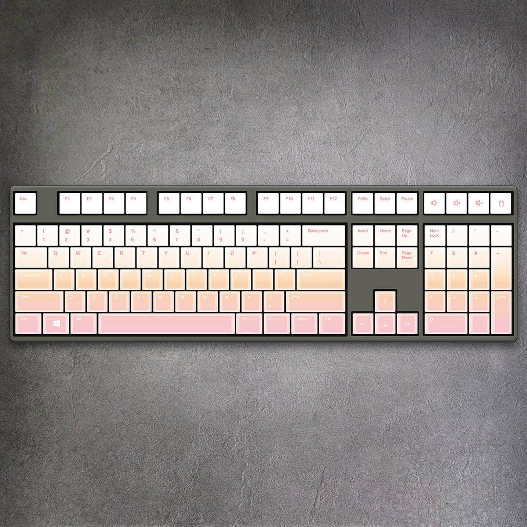 100% Sunset Gradient Mechanical Keyboard ( ANSI )