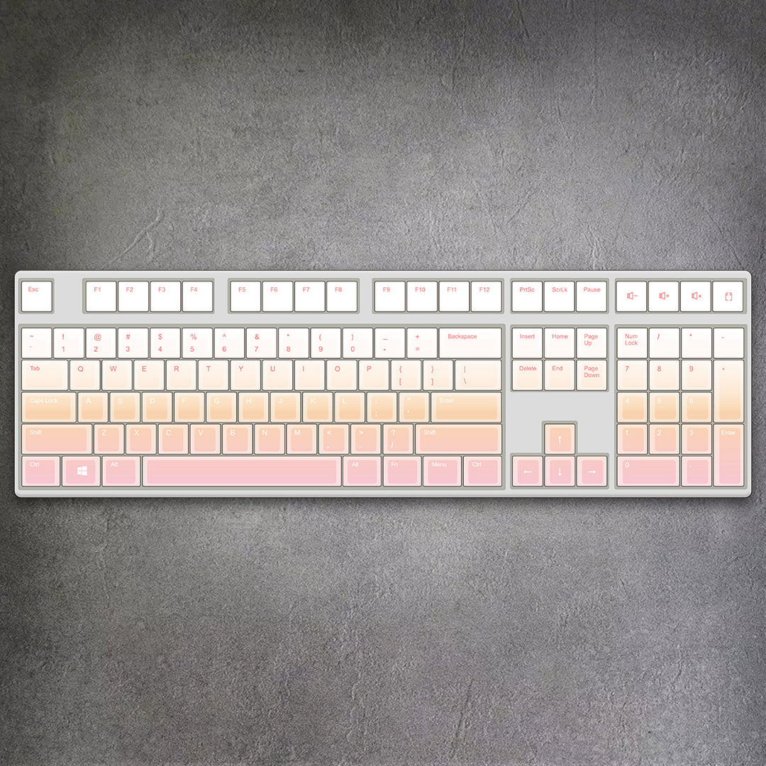 100% Sunset Gradient Mechanical Keyboard ( ANSI )