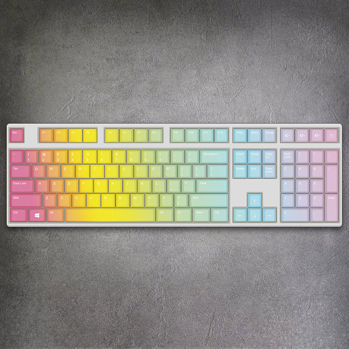 100% Rainbow Gradient Mechanical Keyboard ( ANSI )