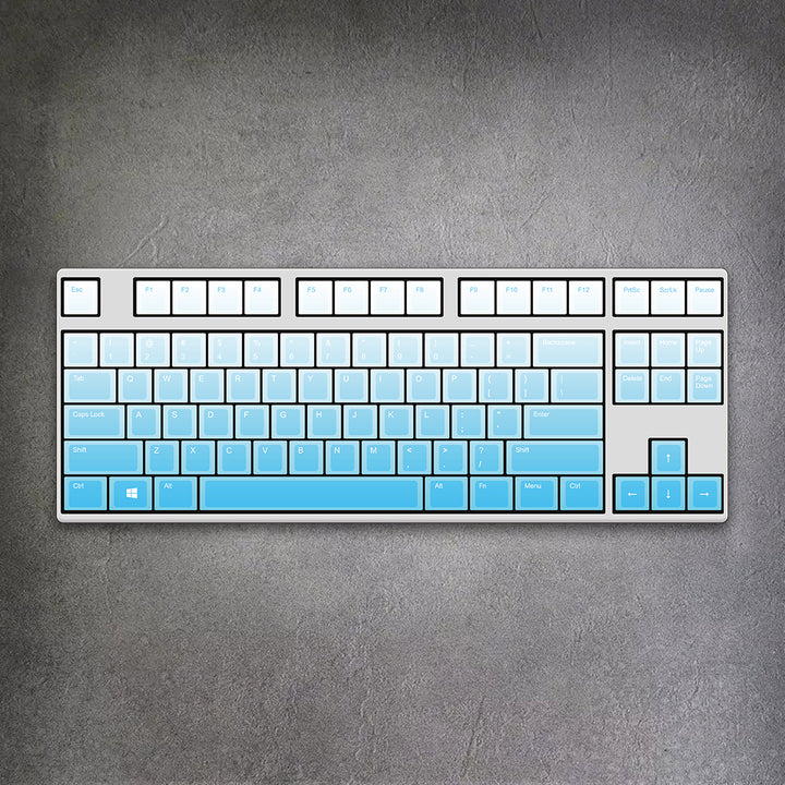80% Sky Blue Gradient Mechanical Keyboard ( ANSI )