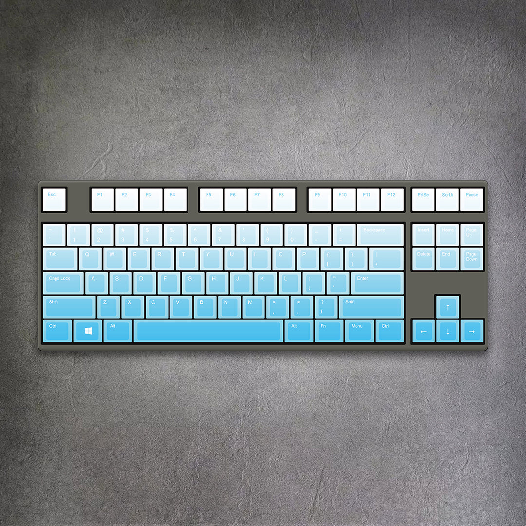 80% Sky Blue Gradient Mechanical Keyboard ( ANSI )