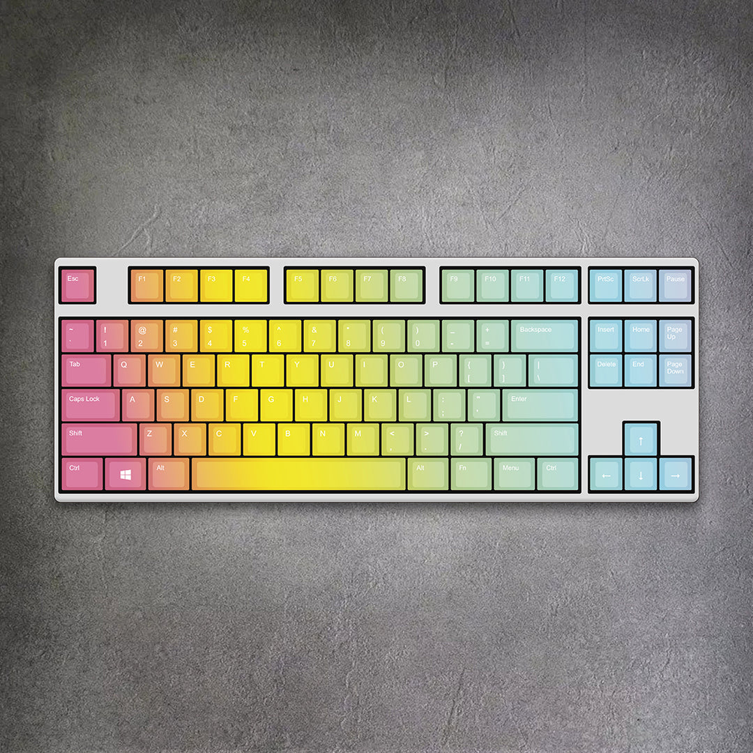 80% Rainbow Gradient Mechanical Keyboard ( ANSI )