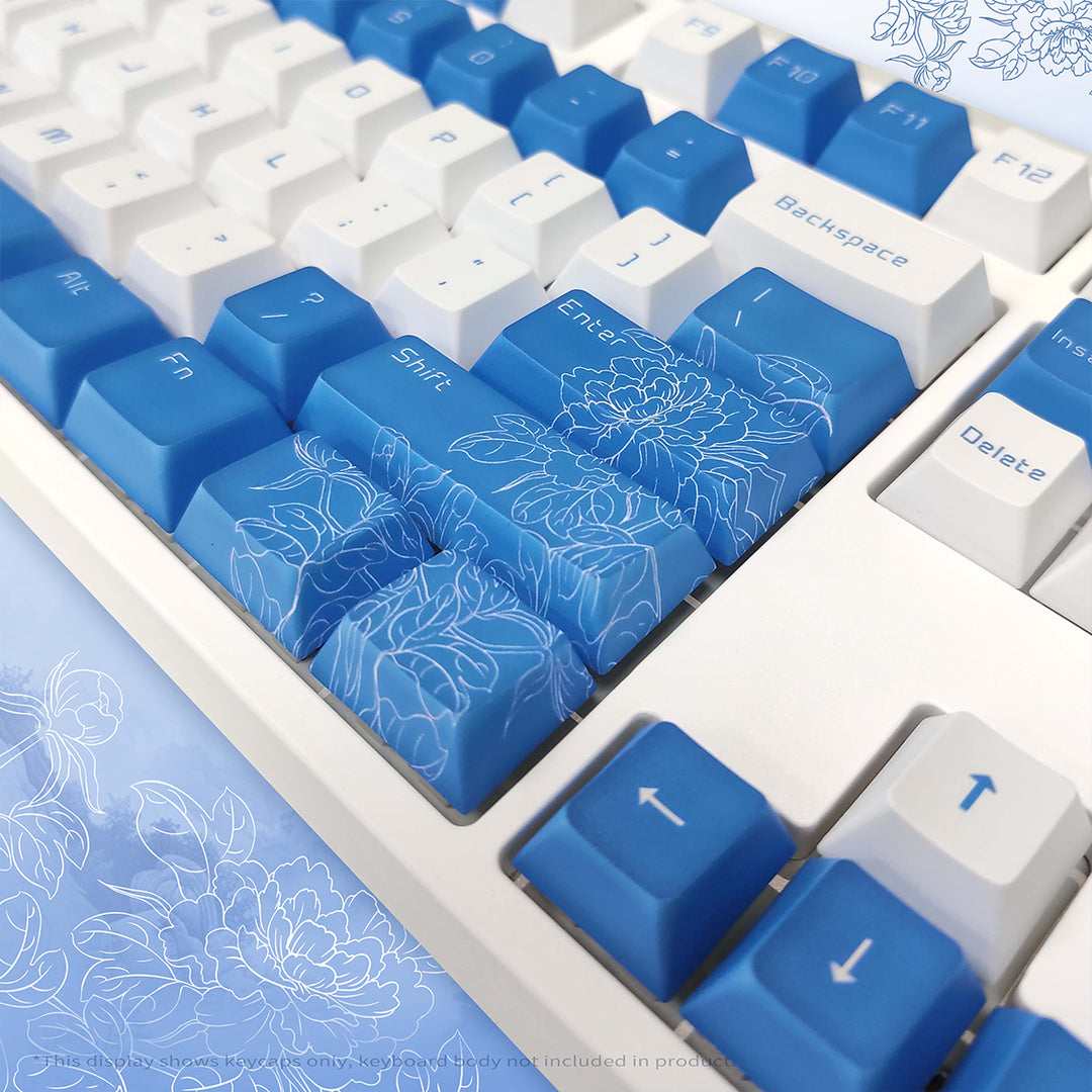 100% Porcelain PBT Keycaps ( ANSI )