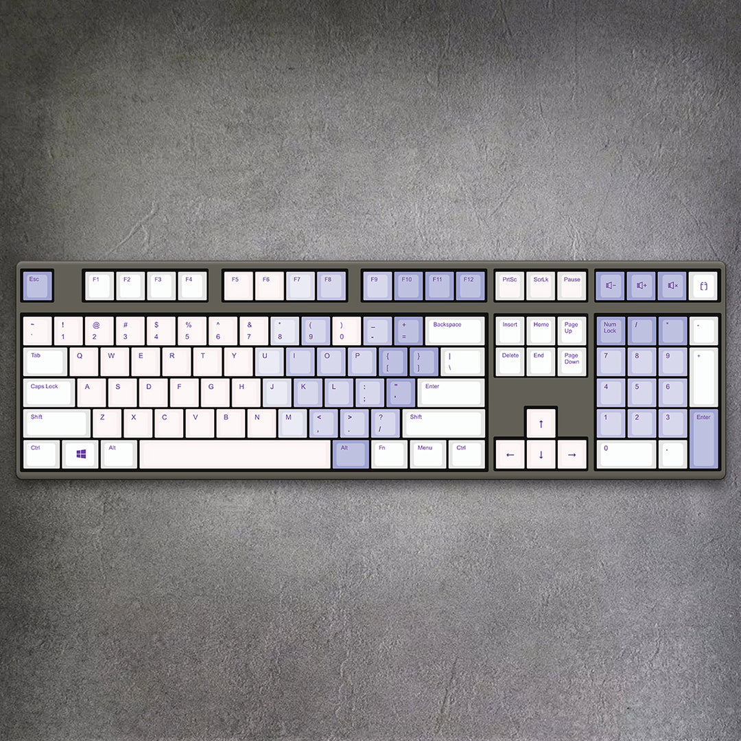 100% Violet Dream Mechanical Keyboard ( ANSI )