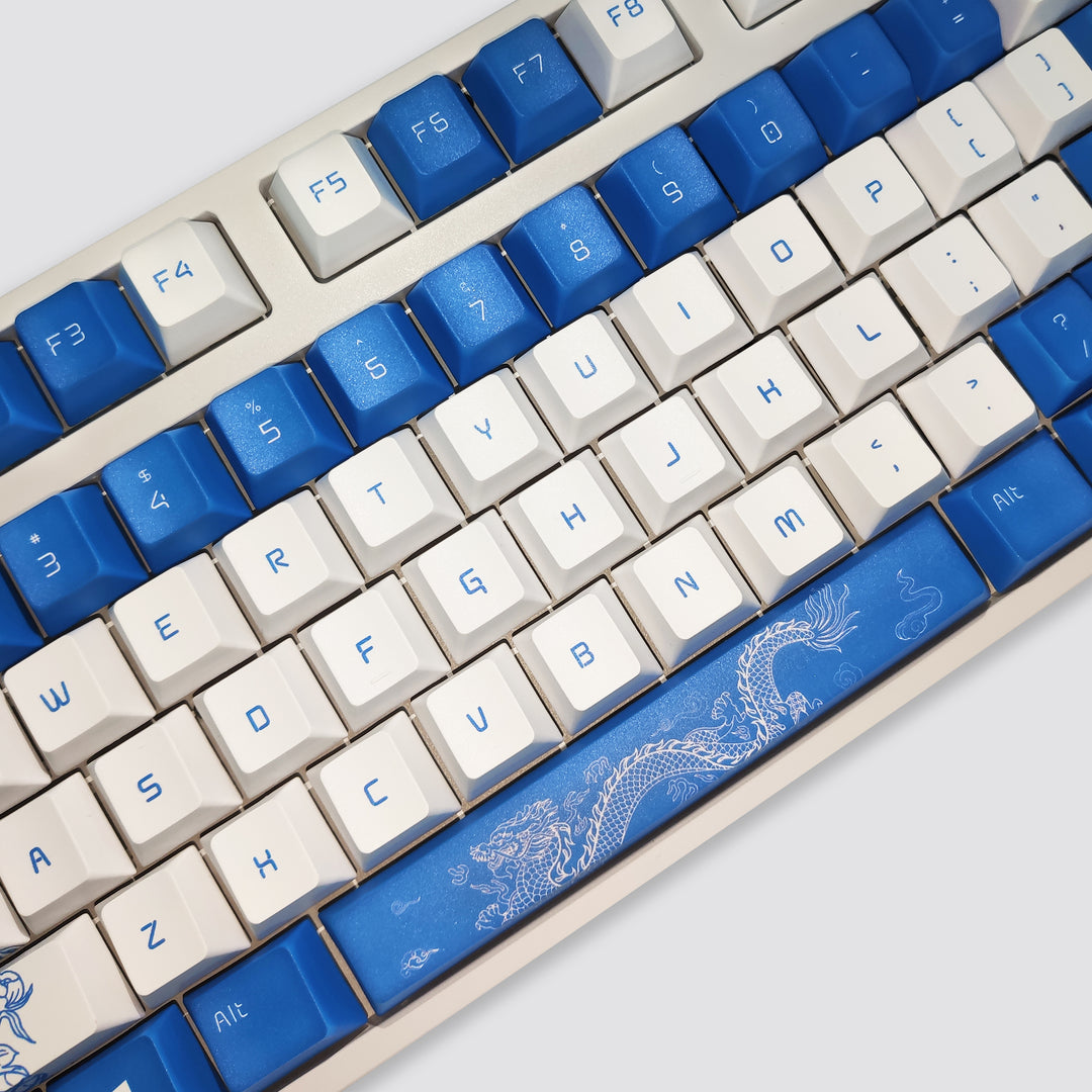 100% Porcelain PBT Keycaps ( ANSI )