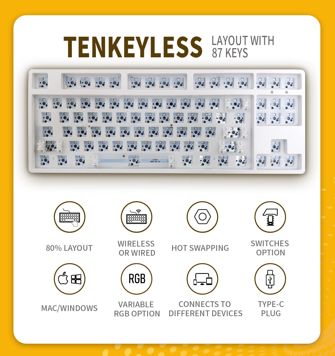 A REVOLUTIONARY TENKEYLESS WIRELESS MECHANICAL KEYBOARD