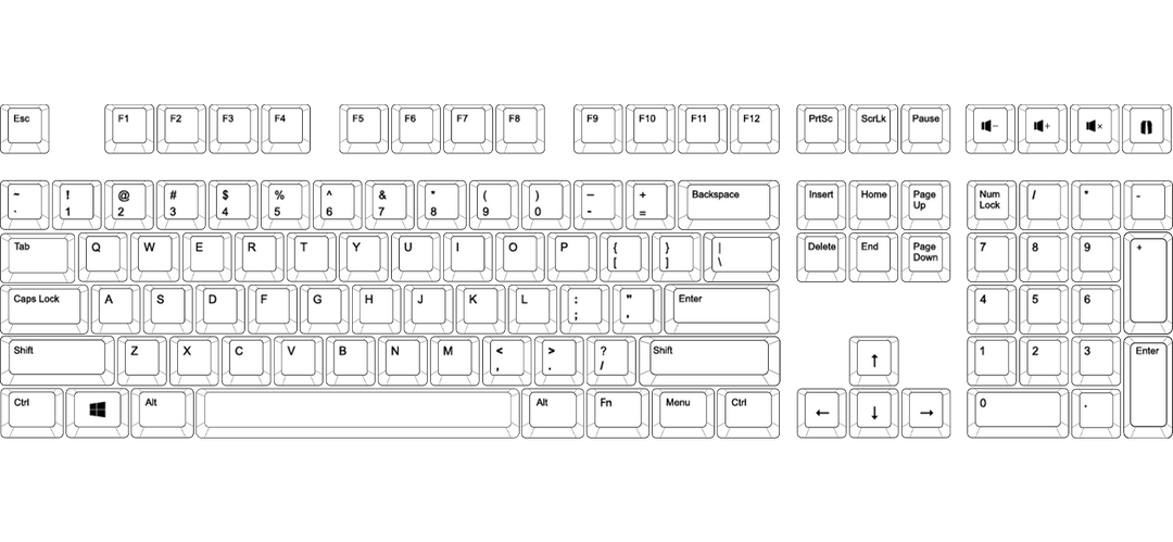 100% Keyboard PBT Keycap Set ( ANSI )