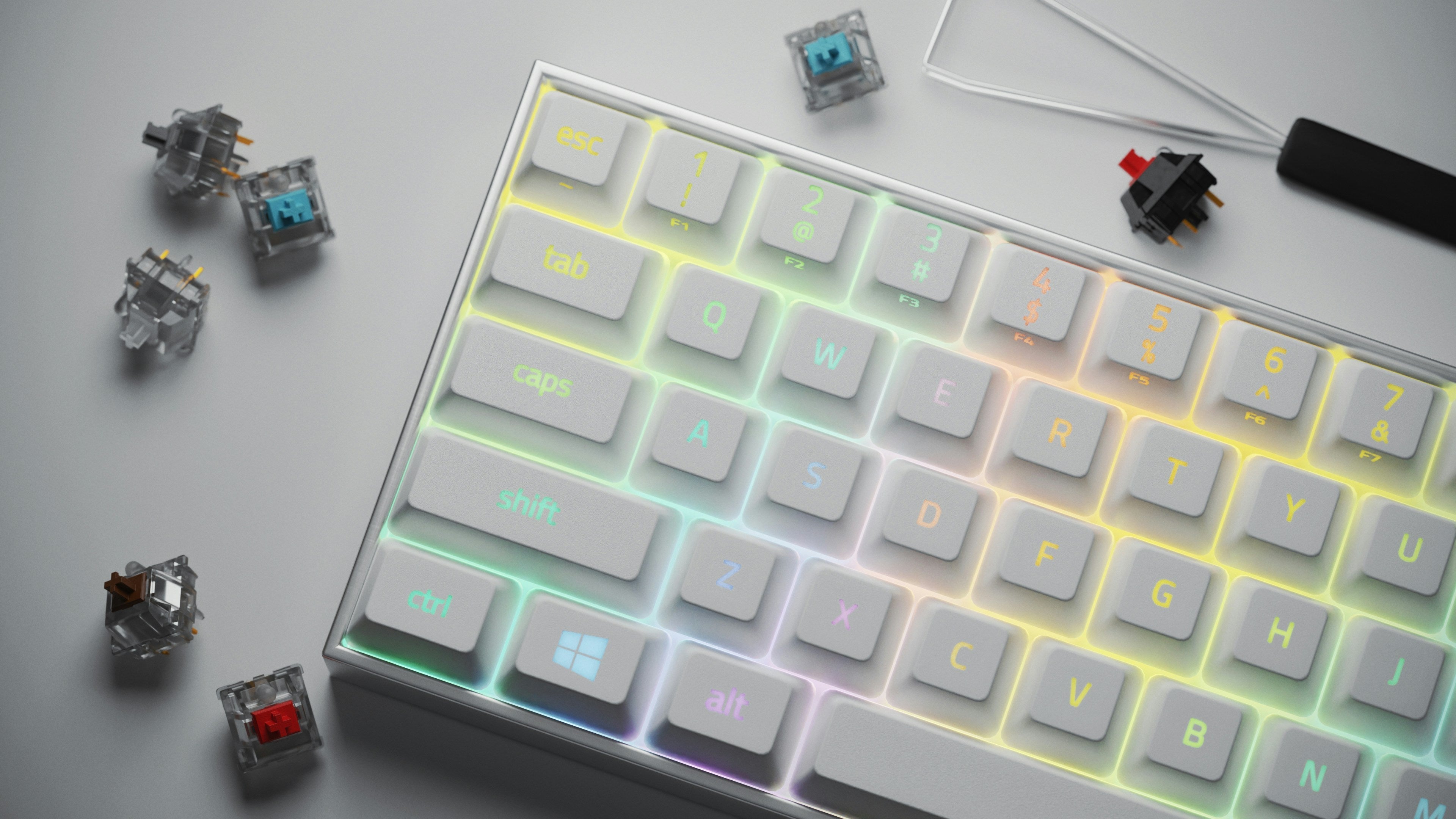 Why Are My New Keycaps Making My RGB Lights Look Dim? – Gimsun Custom