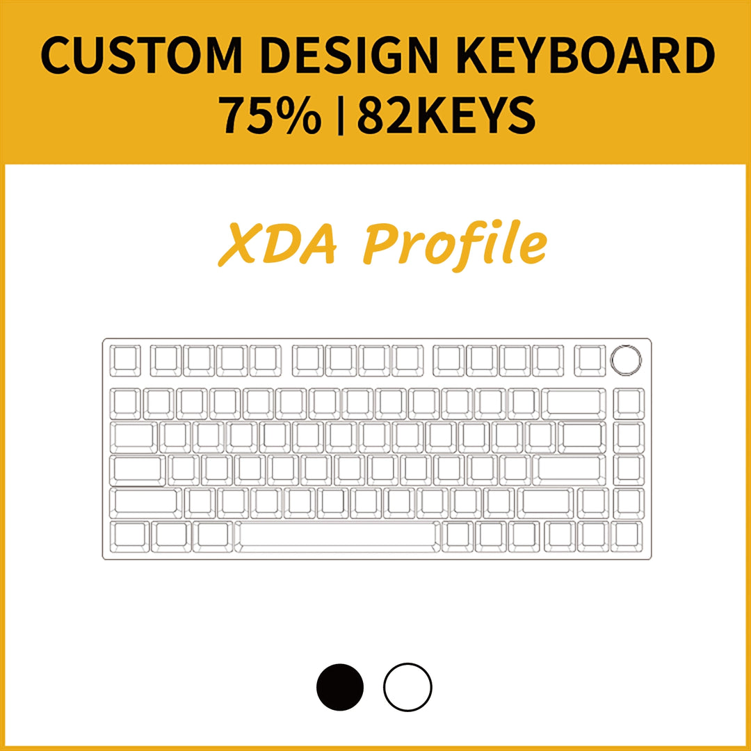 75% Custom Keyboard ( ANSI | XDA Profile | 82 Keys )