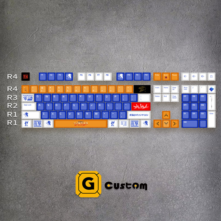 100% Evangelion PBT Keycaps ( ANSI )