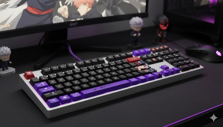 100% Jujutsu Kaisen Style PBT Keycaps ( ANSI )