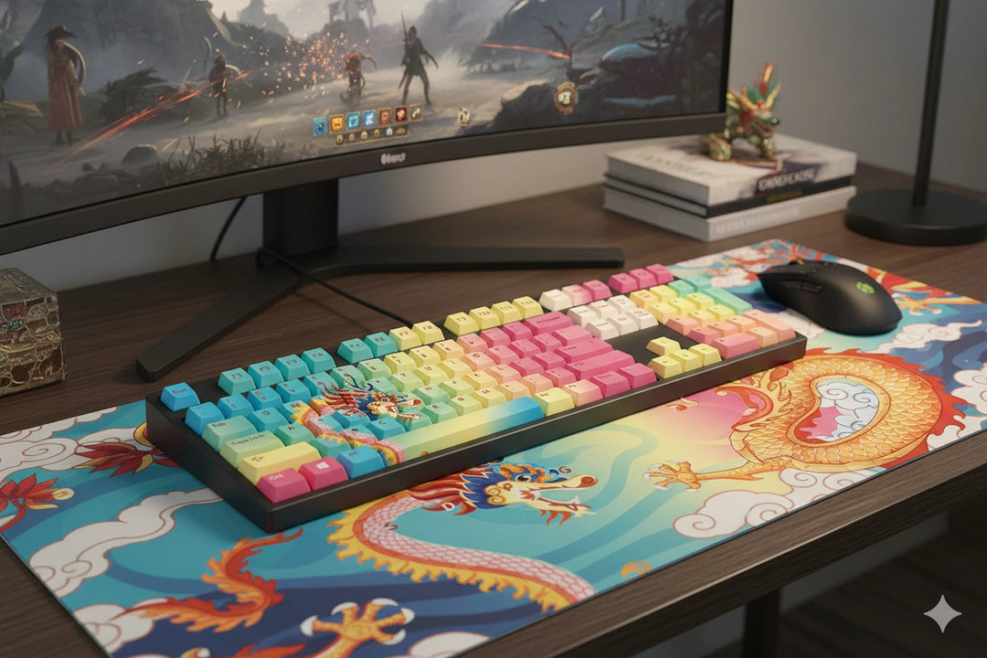 100% Rainbow Dragon Mechanical Keyboard ( ANSI )