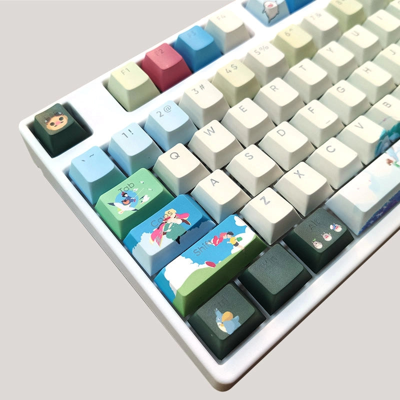 80% Ghibli Style PBT Keycaps ( ANSI )