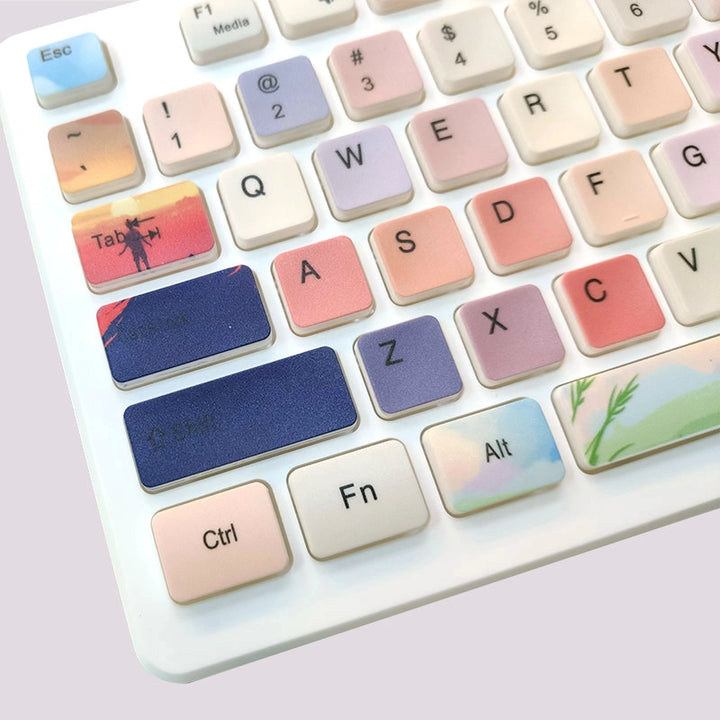 100% Colorful Cloud Journey Mechanical Keyboard ( ANSI )