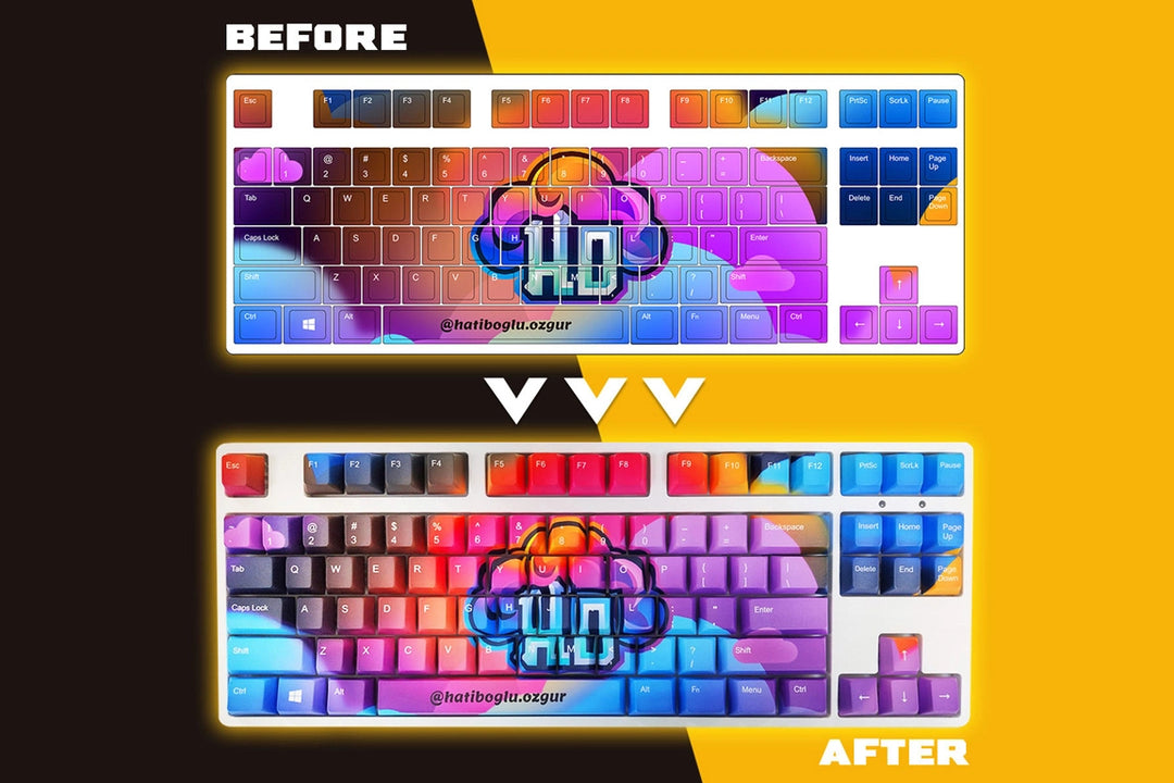 Custom keycaps comparison