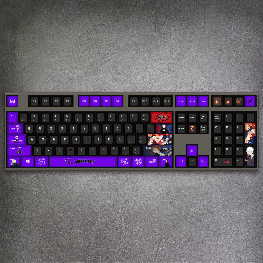 100% Jujutsu Kaisen Style Mechanical Keyboard ( ANSI )