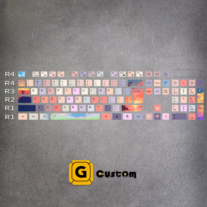 Colorful Cloud Journey Membrane Keyboard