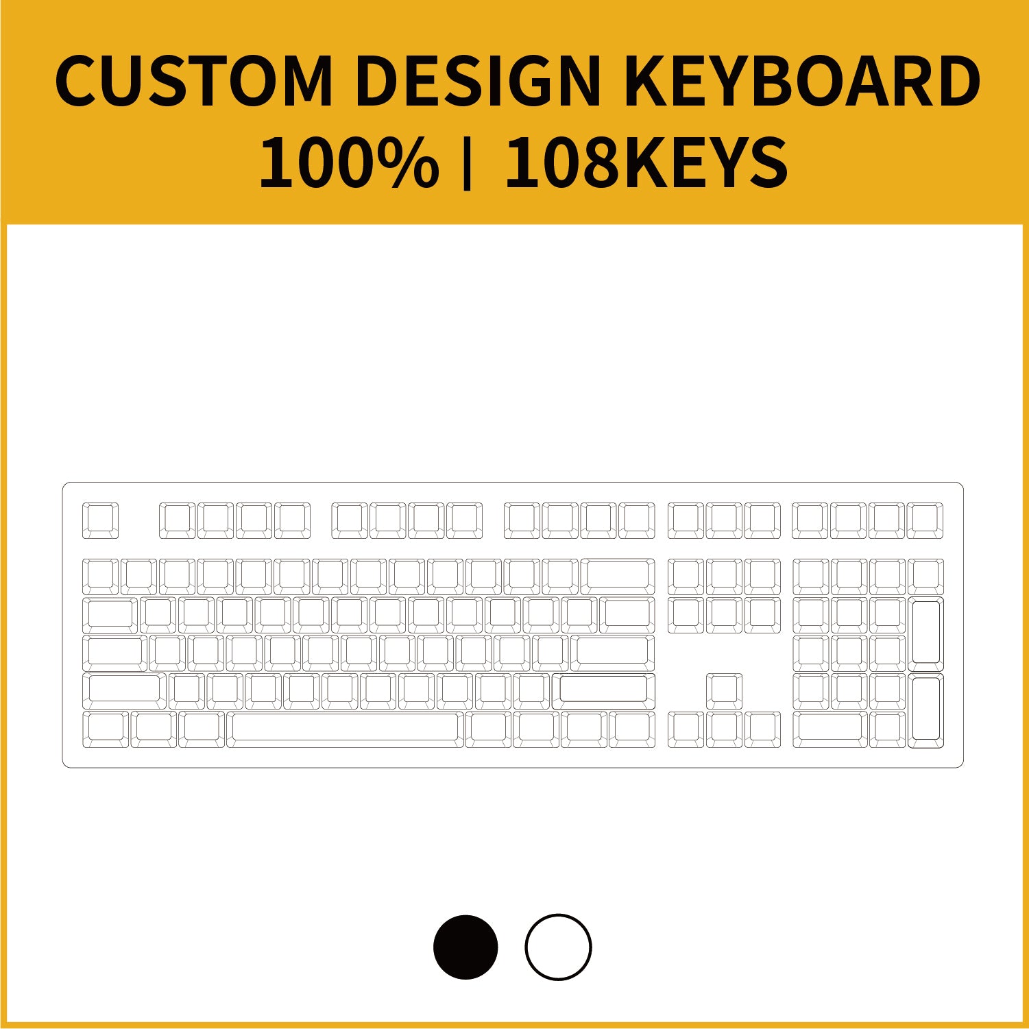 100% Custom Mechanical Keyboard ( ANSI | 108 Keys ) | GimsunCustom ...