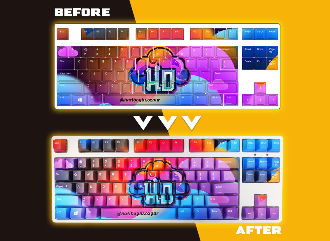 Custom keycap comparison