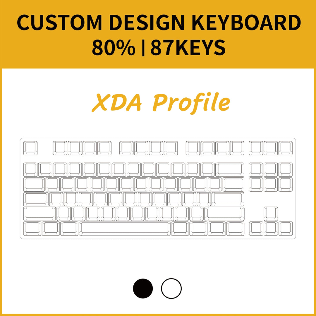 80% Custom Keyboard ( ANSI | XDA Profile | 87 Keys )
