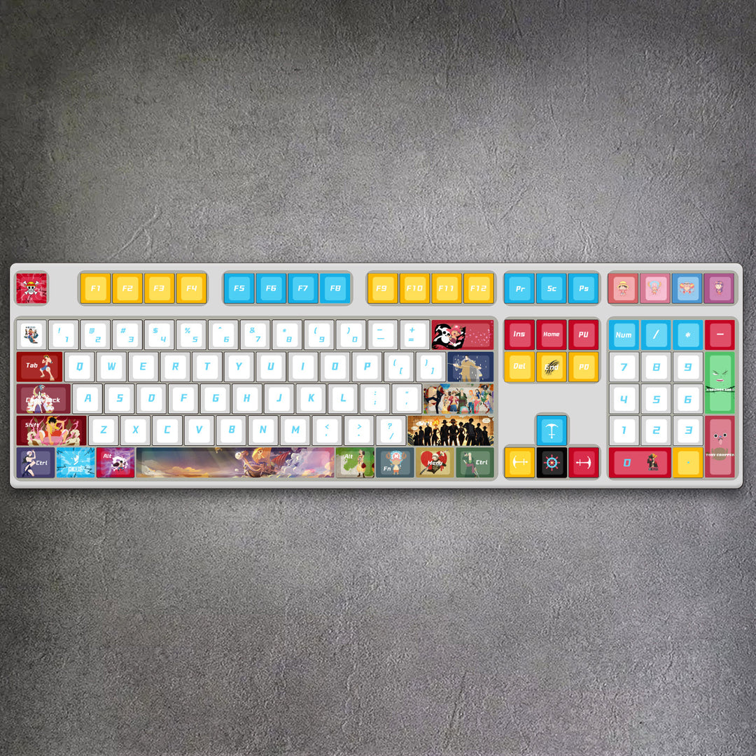 100% ONE PIECE Anime Mechanical Keyboard ( ANSI )