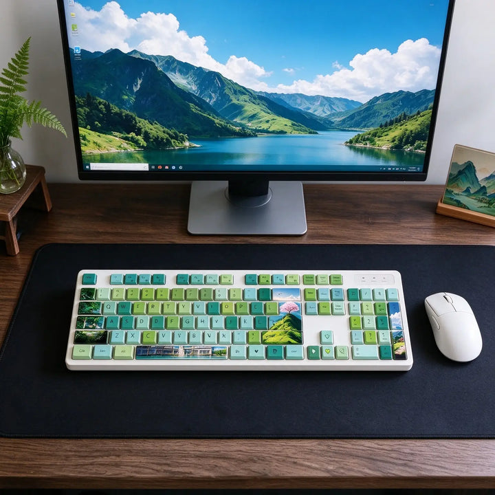 Green Spring Mood Membrane Keyboard