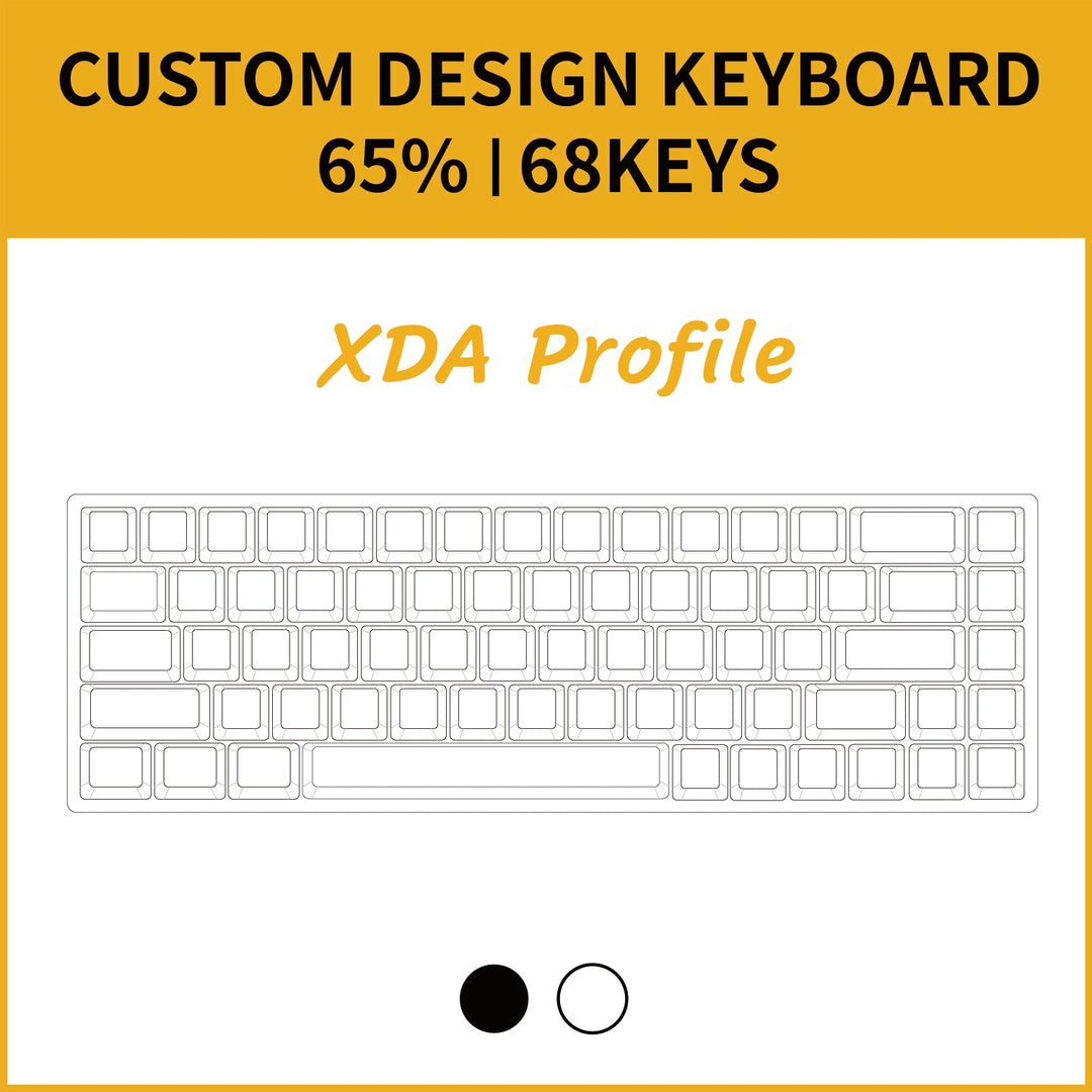 65% Custom Keyboard ( ANSI | XDA Profile | 68 Keys)