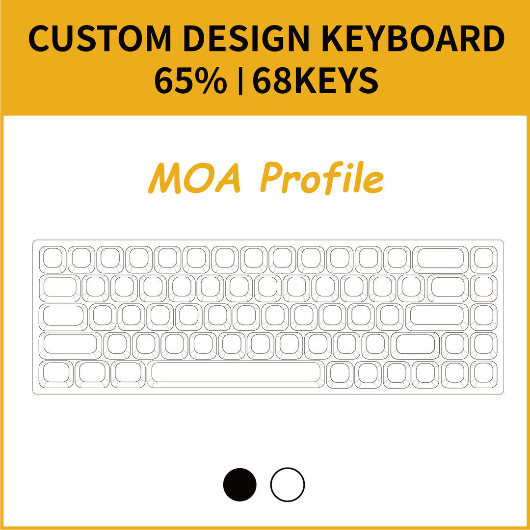 65% Custom Mechanical Keyboard ( ANSI | MOA Profile )