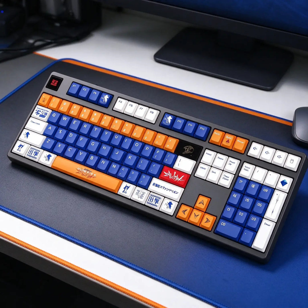 100% Evangelion PBT Keycaps ( ANSI )