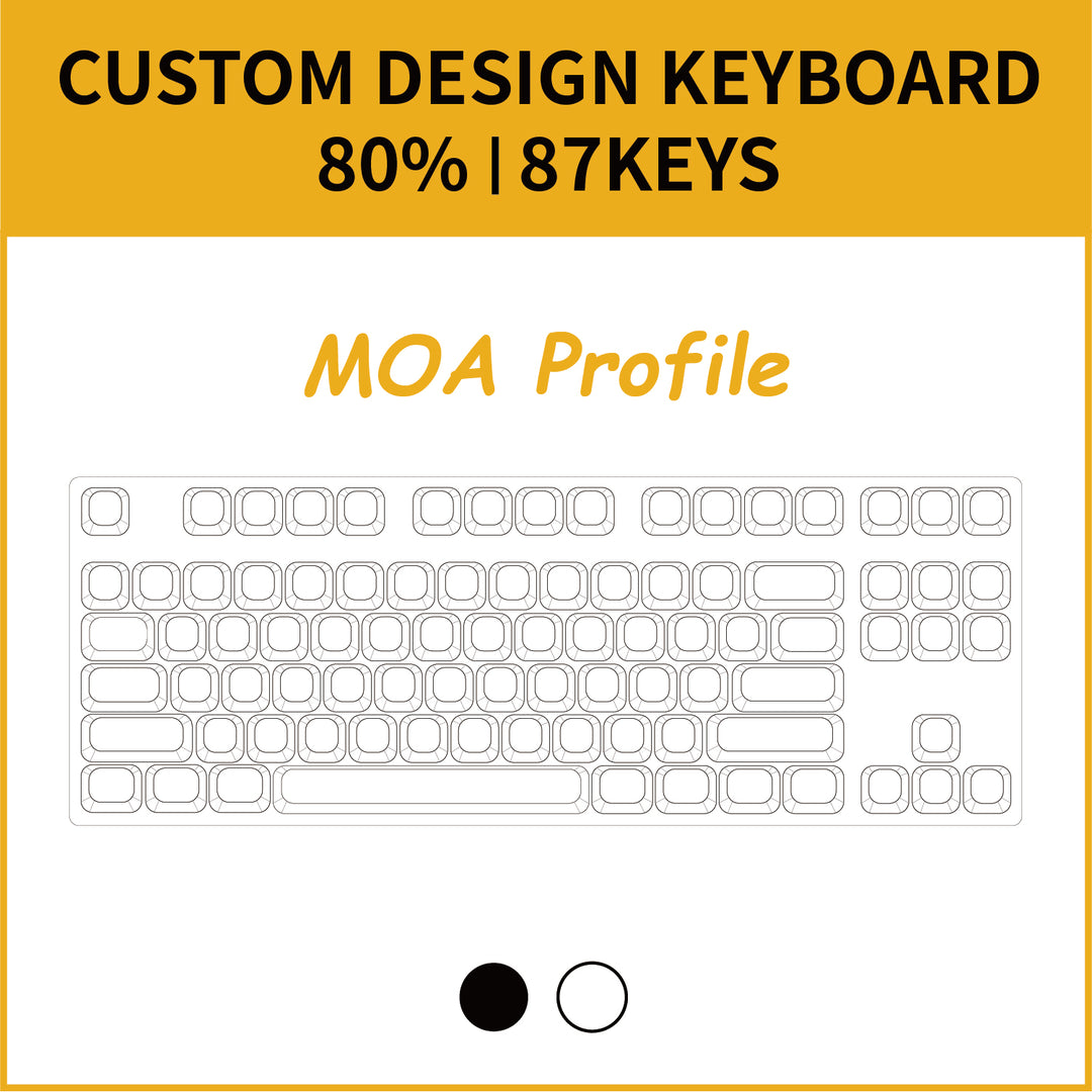 80% Custom Mechanical Keyboard ( ANSI | MOA Profile )