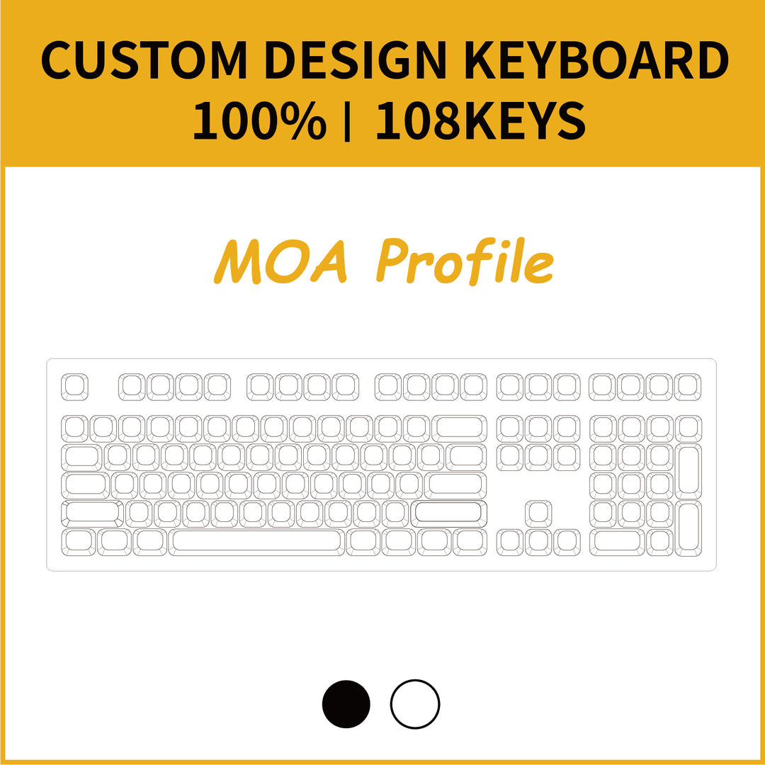 100% Custom Mechanical Keyboard ( ANSI | MOA Profile )