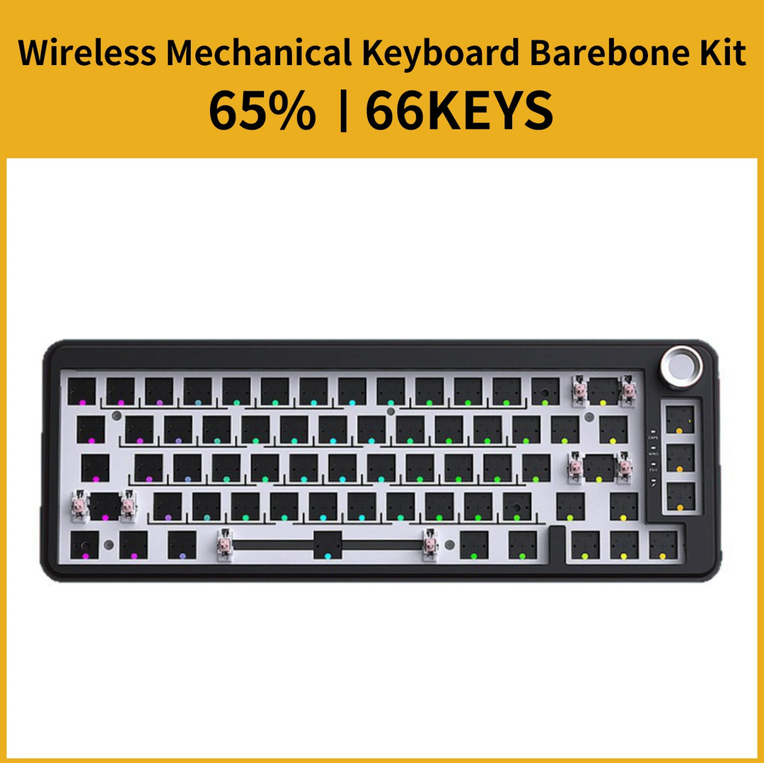 65% Tri-Mode Mechanical Keyboard Barebone Kit | 66 Keys