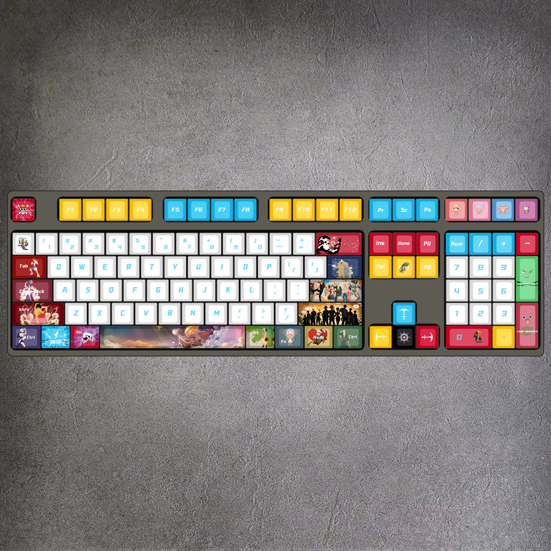 100% ONE PIECE Anime Mechanical Keyboard ( ANSI )