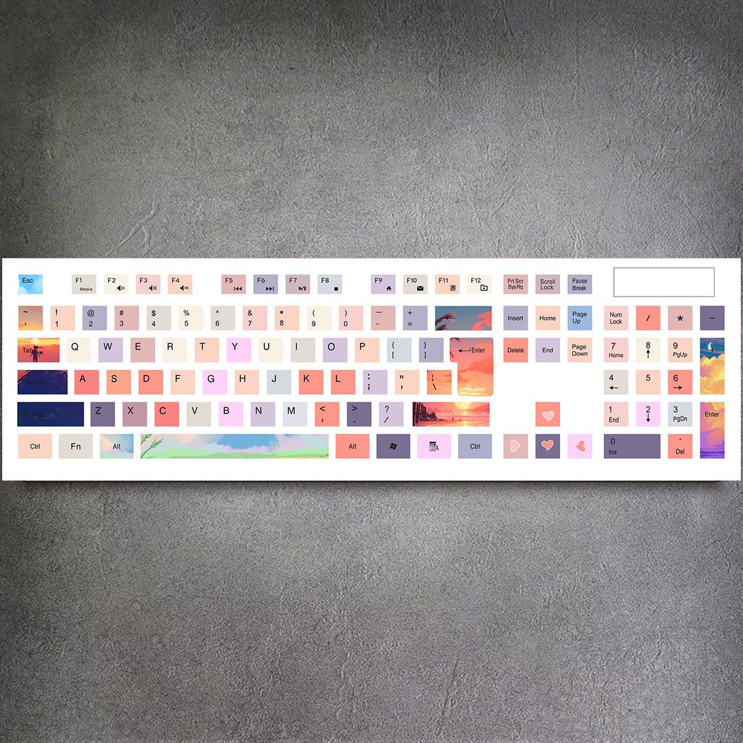 Colorful Cloud Journey Membrane Keyboard