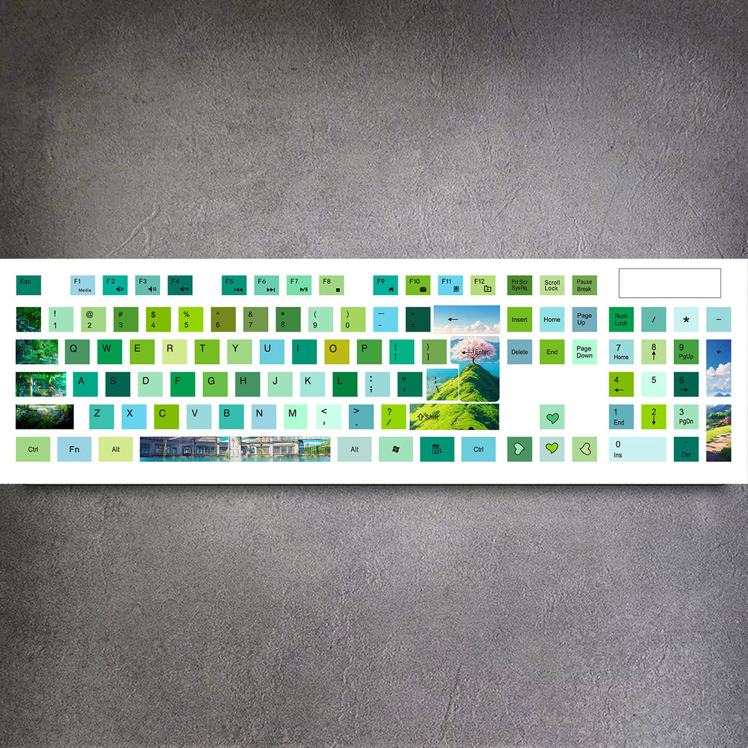 Green Spring Mood Membrane Keyboard