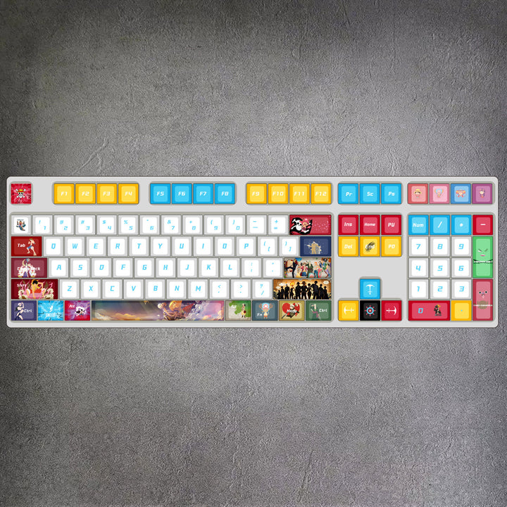 One Piece Keyboard Sticker 100% ONE PIECE Anime Mechanical Keyboard ( ANSI ) | GimsunCustom ...