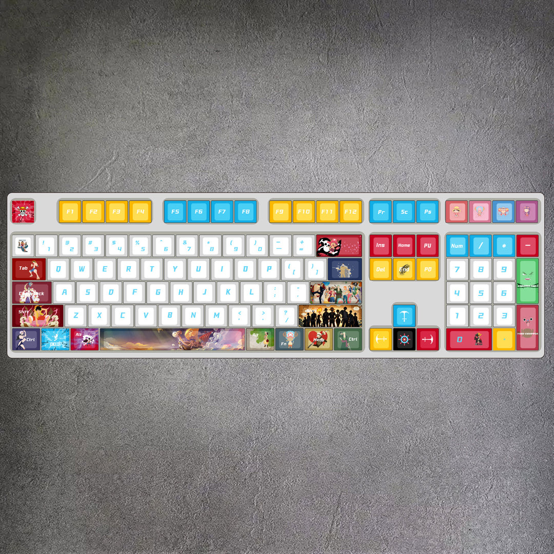 100% ONE PIECE Anime Mechanical Keyboard ( ANSI )