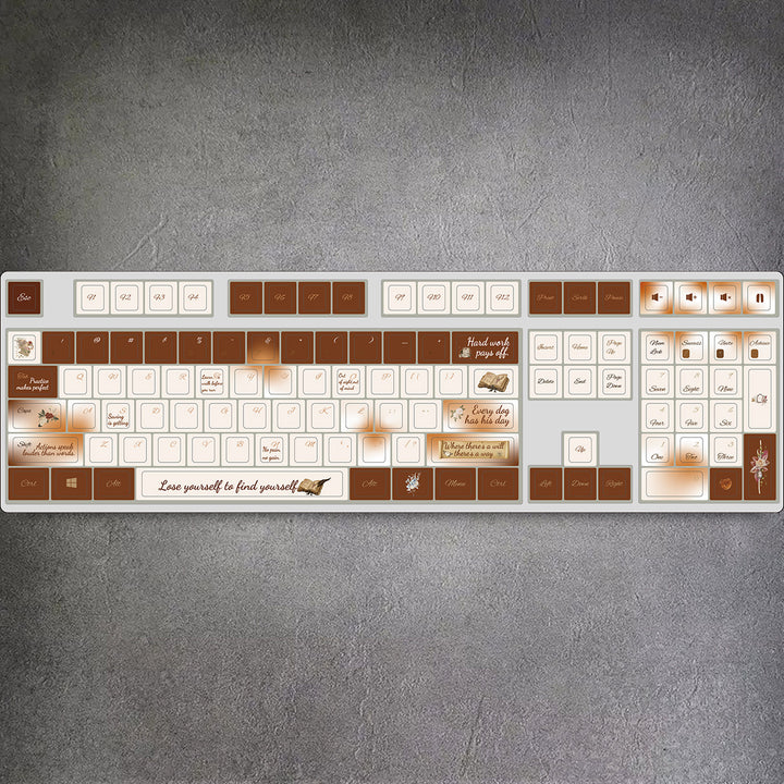 100% Inspirational Quotes Mechanical Keyboard ( ANSI )