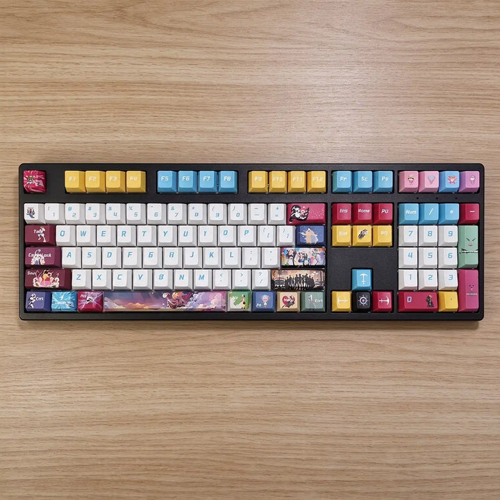 100% ONE PIECE Style Anime PBT Keycaps ( ANSI )