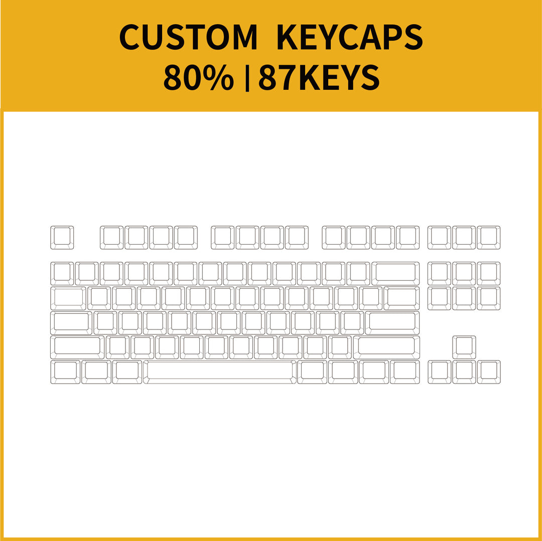 80% Custom Keyboard PBT Keycap Set ( ANSI )